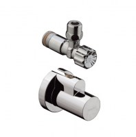 LLAVE ESCUADRA y EMBELLECEDOR HANSGROHE